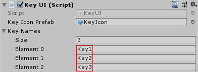 Unity. 2DGameKit. KeyCanvas. Key UI (Script)